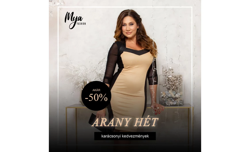 ARANY HÉT akár 50 % KEDVEZMÉNY